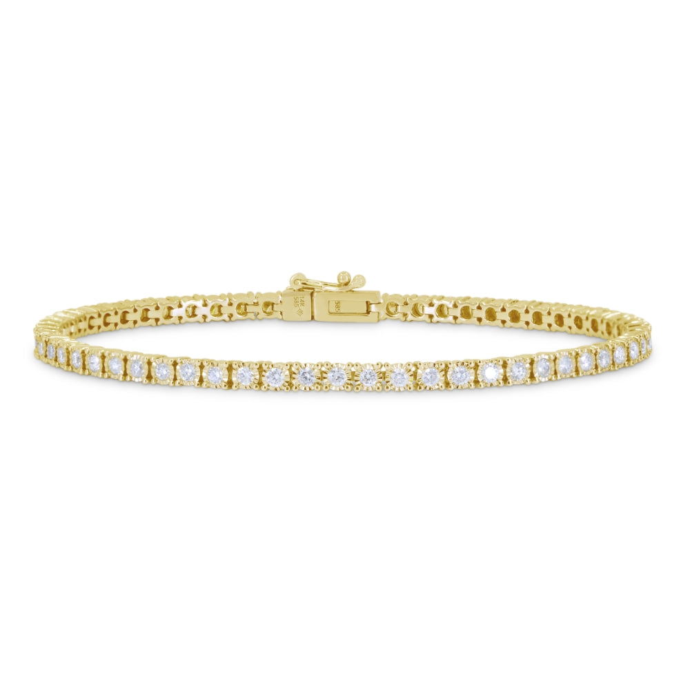 Beautiful Hand Crafted 14K Yellow Gold  Lumina Collection Bracelet
