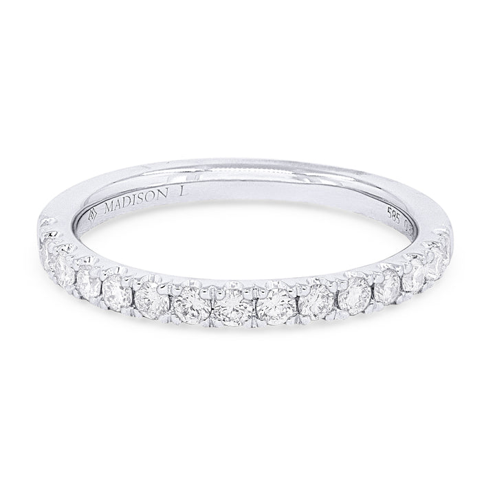 Beautiful Hand Crafted 14K White Gold  Milano Collection Ring