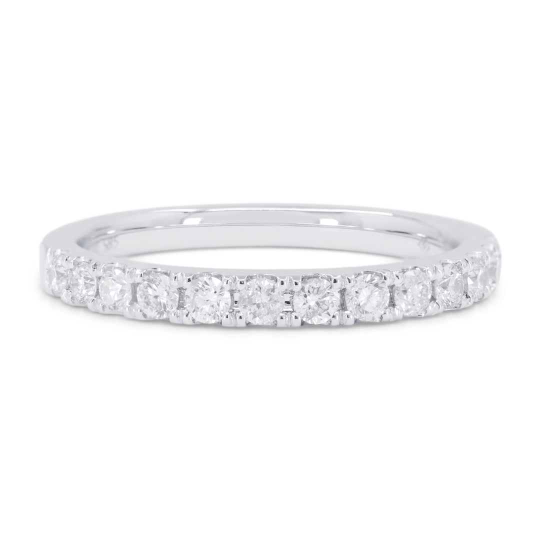 Beautiful Hand Crafted 14K White Gold   And Diamond Bridal Collection Ring