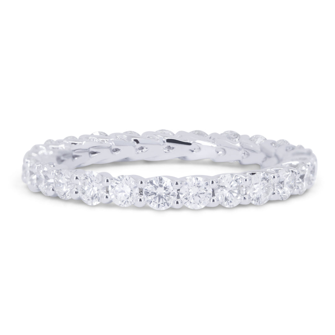 Beautiful Hand Crafted 14K White Gold   And Diamond Bridal Collection Ring