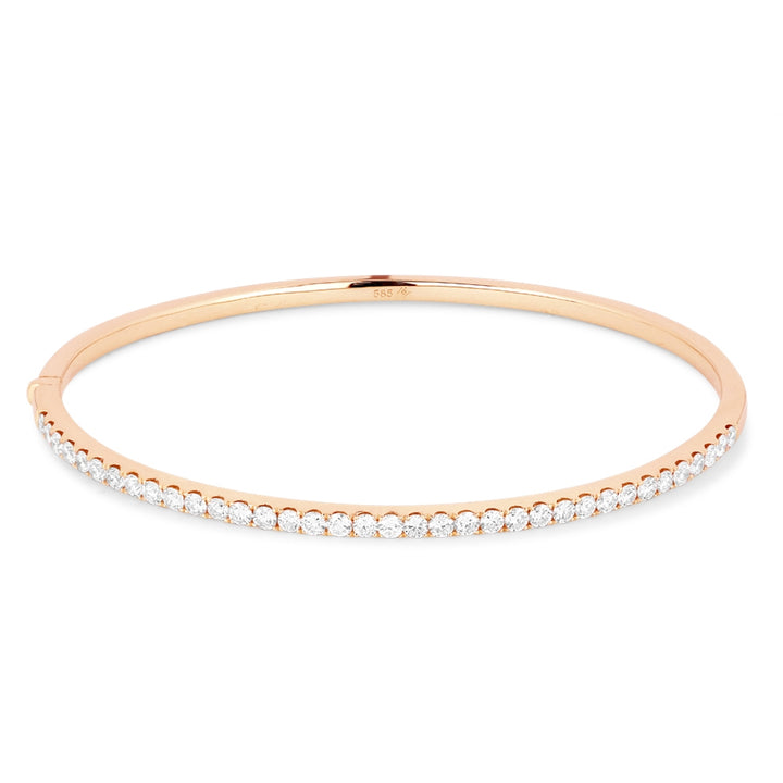 B1019 Rose Gold White Diamond Bangle Milano Collection 2017 Round Shape UPDATED-21-Apr-2026 wholesale-only B1019P