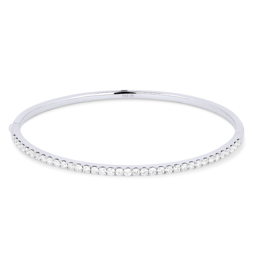 B1019 White Gold White Diamond Bangle Milano Collection 2017 Round Shape UPDATED-21-Apr-2026 wholesale-only B1019W