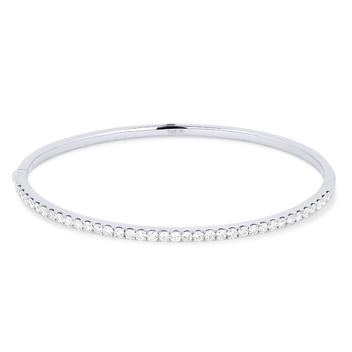 B1019 White Gold White Diamond Bangle Milano Collection 2017 Round Shape UPDATED-21-Apr-2026 wholesale-only B1019W