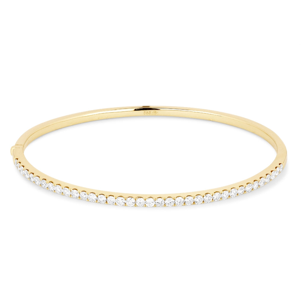 B1019 Yellow Gold White Diamond Bangle Milano Collection 2017 Round Shape UPDATED-21-Apr-2026 wholesale-only B1019Y