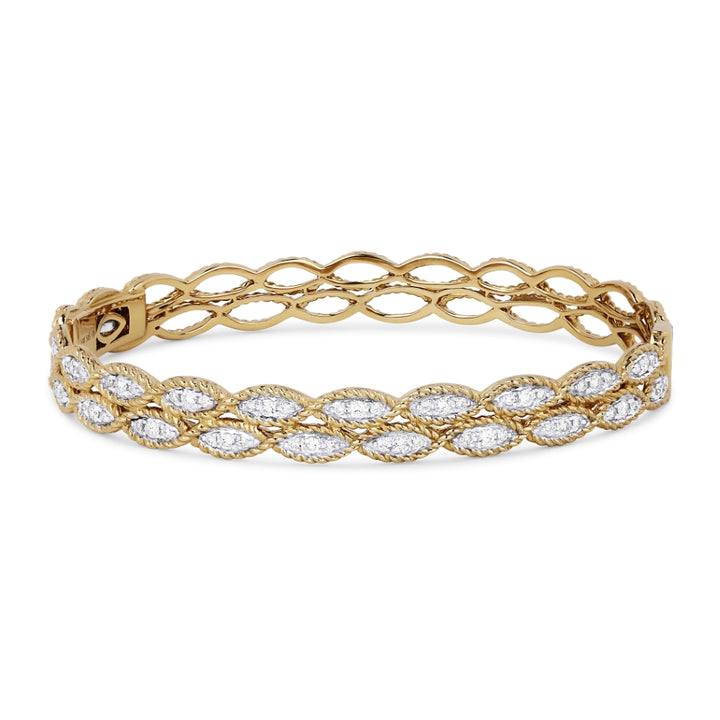 Madison L 14K Yellow Gold Diamond Bangle - style B1054Y