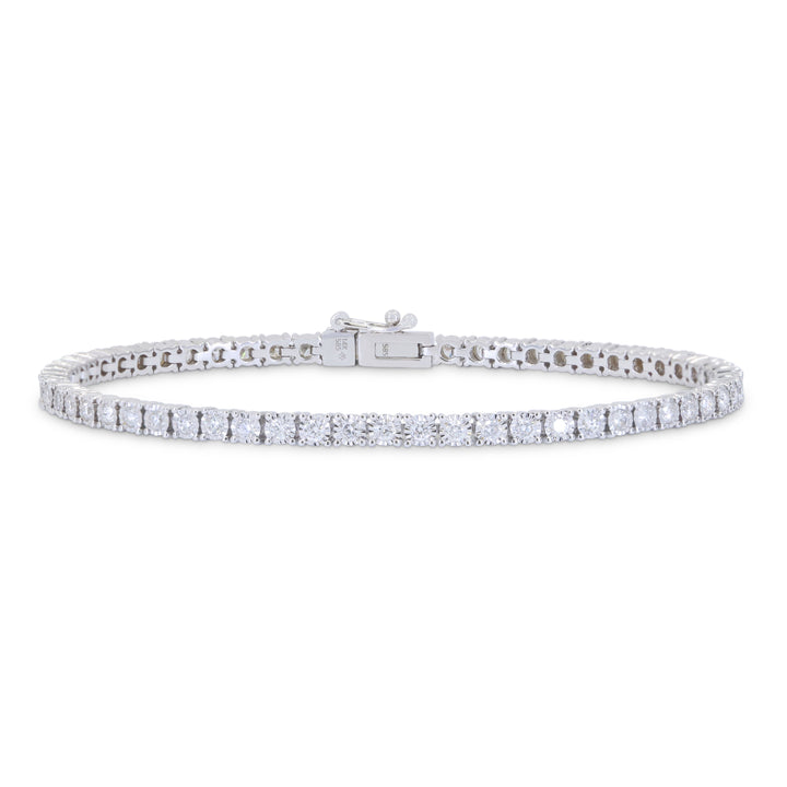 Beautiful Hand Crafted 14K White Gold  Lumina Collection Bracelet