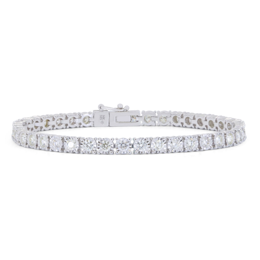 Beautiful Hand Crafted 14K White Gold  Lumina Collection Bracelet