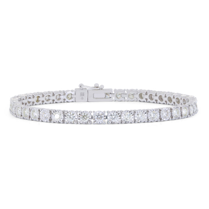 Beautiful Hand Crafted 14K White Gold  Lumina Collection Bracelet