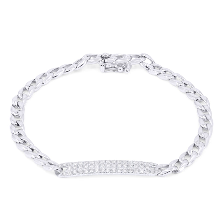 B1118 White Gold White Diamond Bracelet Milano Collection 2020 Bar Design Round Shape UPDATED-21-Apr-2026 wholesale-only B1118W