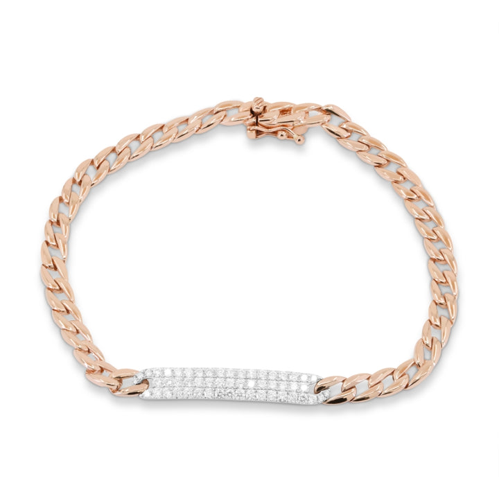B1118 White And Rose Gold White Diamond Bracelet Milano Collection 2020 Bar Design Round Shape UPDATED-21-Apr-2026 wholesale-only B1118WP
