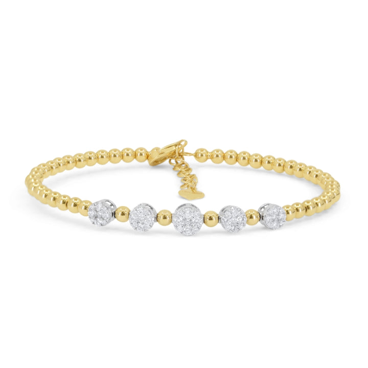 B1153 White And Yellow Gold White Diamond Bracelet Milano Collection 2025 UPDATED-21-Apr-2026 wholesale-only B1153WY