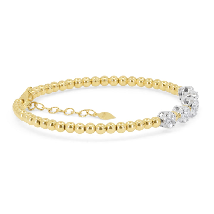B1153 White And Yellow Gold White Diamond Bracelet Milano Collection 2025 UPDATED-21-Apr-2026 wholesale-only B1153WY_2