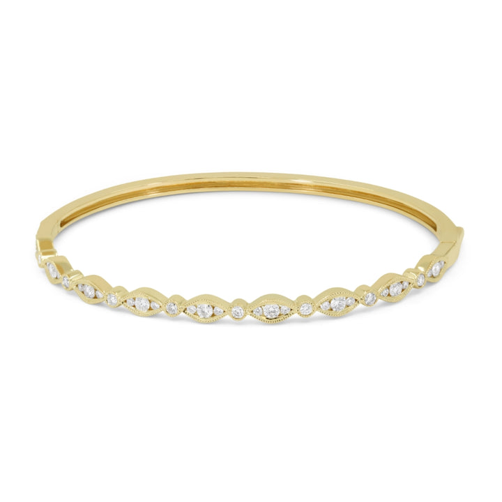 B1168 Yellow Gold White Diamond Bangle Milano Collection 2021 Round Shape UPDATED-21-Apr-2026 wholesale-only B1168Y