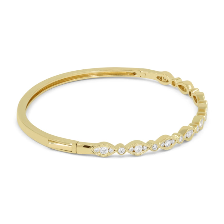 B1168 Yellow Gold White Diamond Bangle Milano Collection 2021 Round Shape UPDATED-21-Apr-2026 wholesale-only B1168Y_2