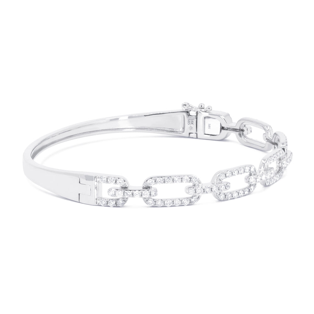B1177 White Gold White Diamond Bangle Milano Collection 2021 Paperclip Design Round Shape UPDATED-21-Apr-2026 wholesale-only B1177W_2