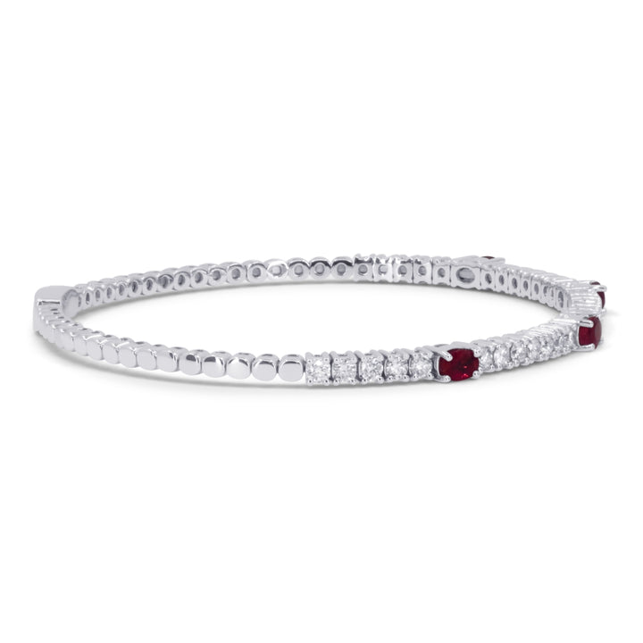 B1180 White Gold Ruby Bangle Arianna Collection 2021 Oval Shape UPDATED-21-Apr-2026 wholesale-only B1180RUW_2