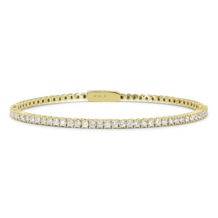 B1180 Yellow Gold White Diamond Bangle Arianna Collection 2021 Oval Shape UPDATED-21-Apr-2026 wholesale-only B1180Y