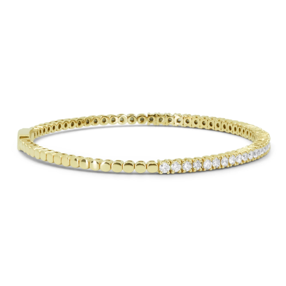 B1180 Yellow Gold White Diamond Bangle Arianna Collection 2021 Oval Shape UPDATED-21-Apr-2026 wholesale-only B1180Y_2