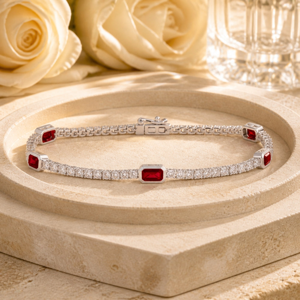 B1190 - 14K White Gold Bracelet