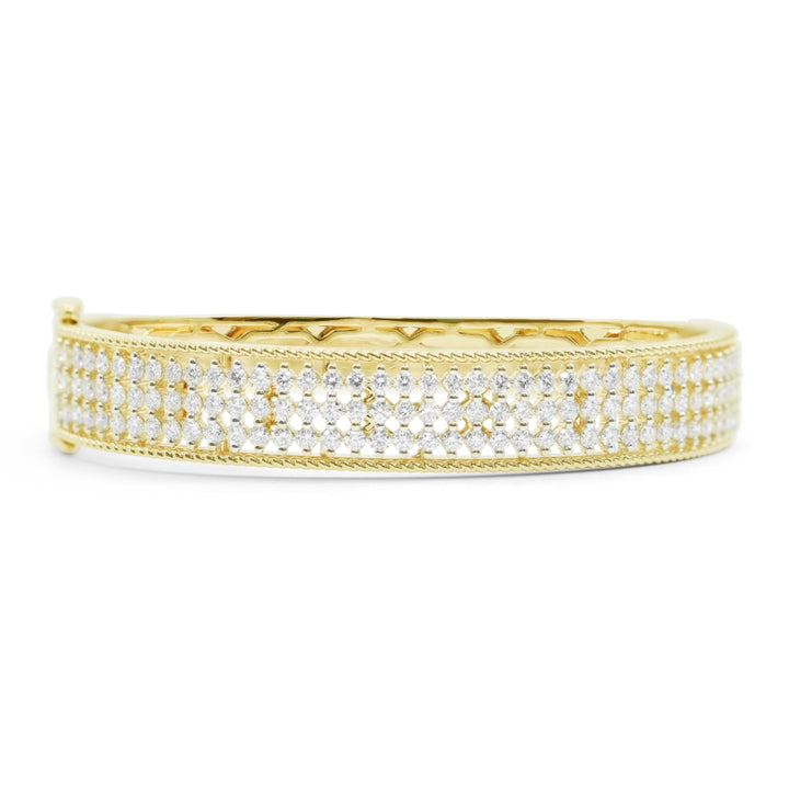 B1192 Yellow Gold White Diamond Bangle Milano Collection 2023 Cocktail Design UPDATED-21-Apr-2026 wholesale-only B1192Y