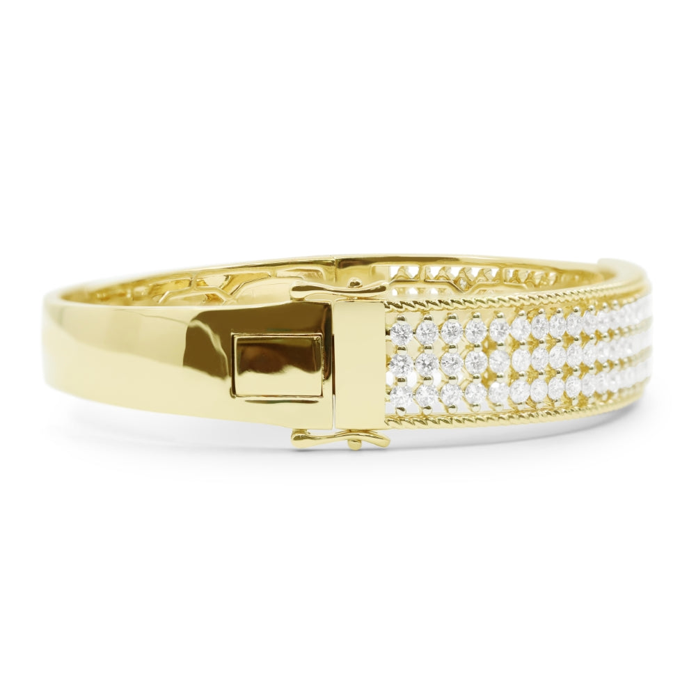 B1192 Yellow Gold White Diamond Bangle Milano Collection 2023 Cocktail Design UPDATED-21-Apr-2026 wholesale-only B1192Y_2