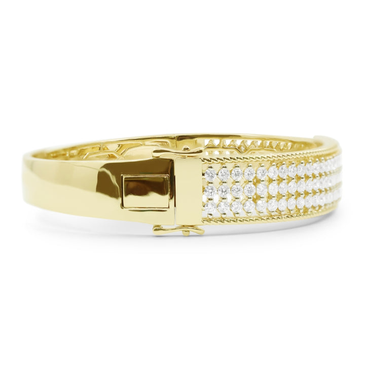 B1192 Yellow Gold White Diamond Bangle Milano Collection 2023 Cocktail Design UPDATED-21-Apr-2026 wholesale-only B1192Y_2