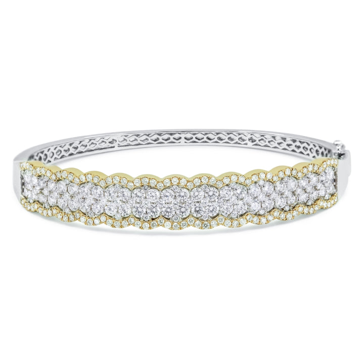 B1217 White And Yellow Gold White Diamond Bangle Milano Collection 2023 UPDATED-21-Apr-2026 wholesale-only B1217WY