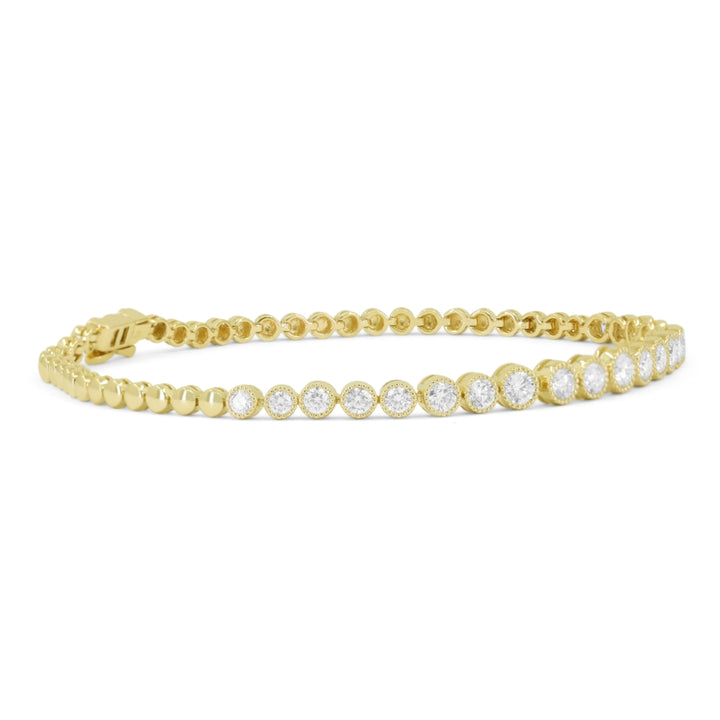 B1233 Yellow Gold White Diamond Bracelet Milano Collection 2023 UPDATED-21-Apr-2026 wholesale-only B1233Y_2