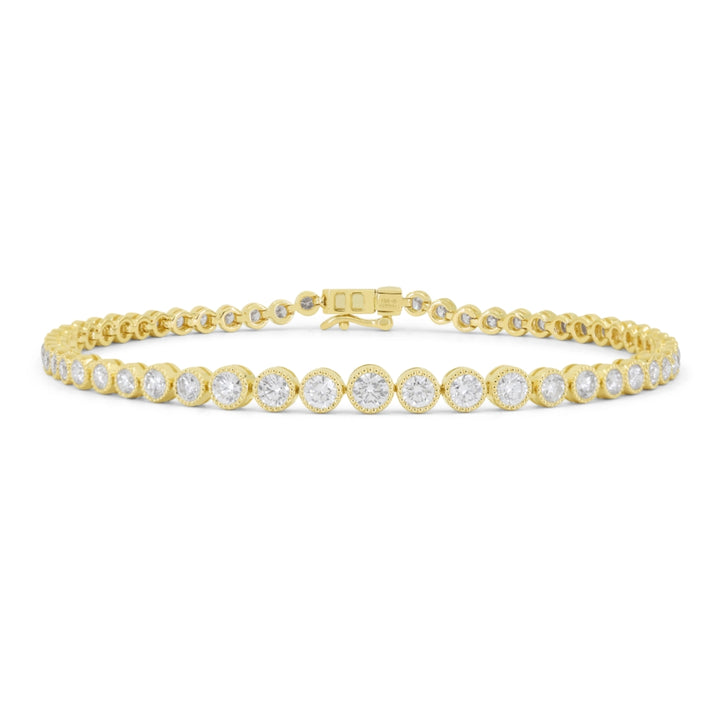 B1234 Yellow Gold White Diamond Bracelet Milano Collection 2023 UPDATED-21-Apr-2026 wholesale-only B1234Y