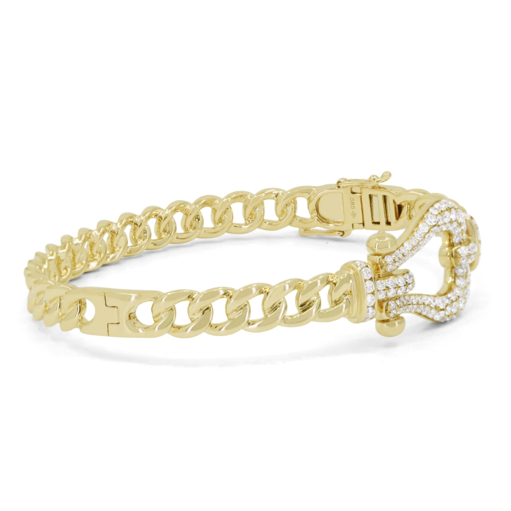 B1238 Yellow Gold White Diamond Bangle Milano Collection 2023 UPDATED-21-Apr-2026 wholesale-only B1238Y_2