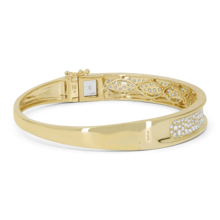 B1258 Yellow Gold White Diamond Bangle Milano Collection 2025 UPDATED-21-Apr-2026 wholesale-only B1258Y_2