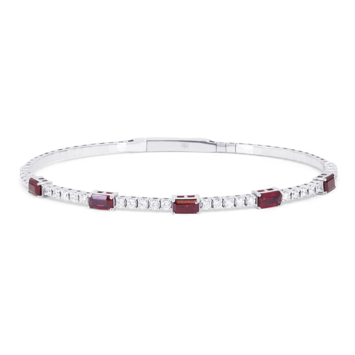 B1269 White Gold Ruby Bangle Arianna Collection 2025 UPDATED-21-Apr-2026 wholesale-only B1269RUW
