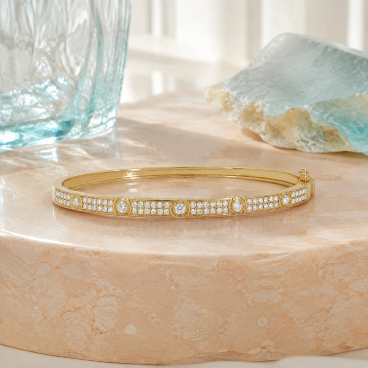 B1278 - 14K Yellow Gold Diamond Bracelet