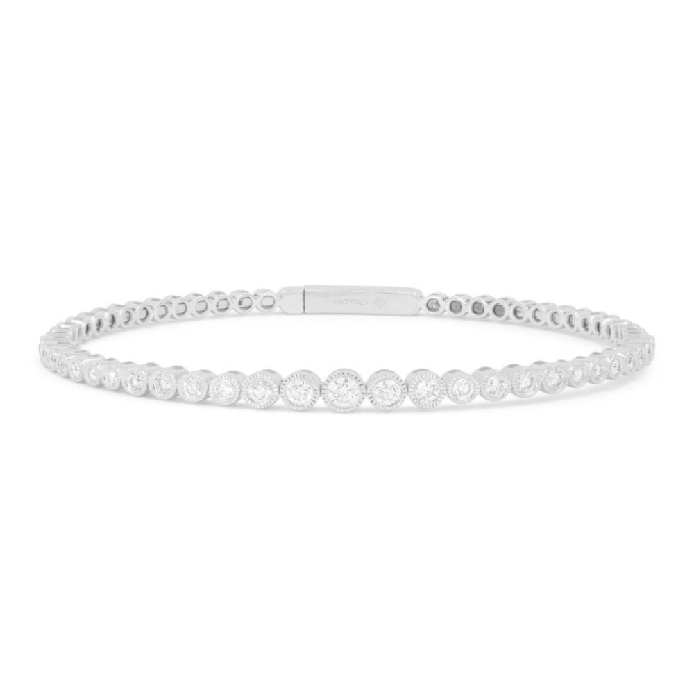 Madison L 14K White Gold Bangle - style B1279W