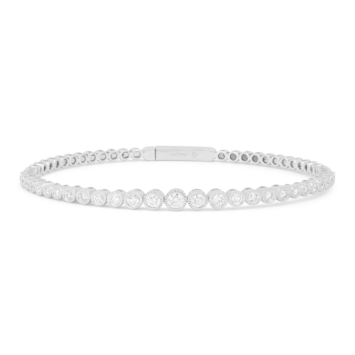 Madison L 14K White Gold Bangle - style B1279W