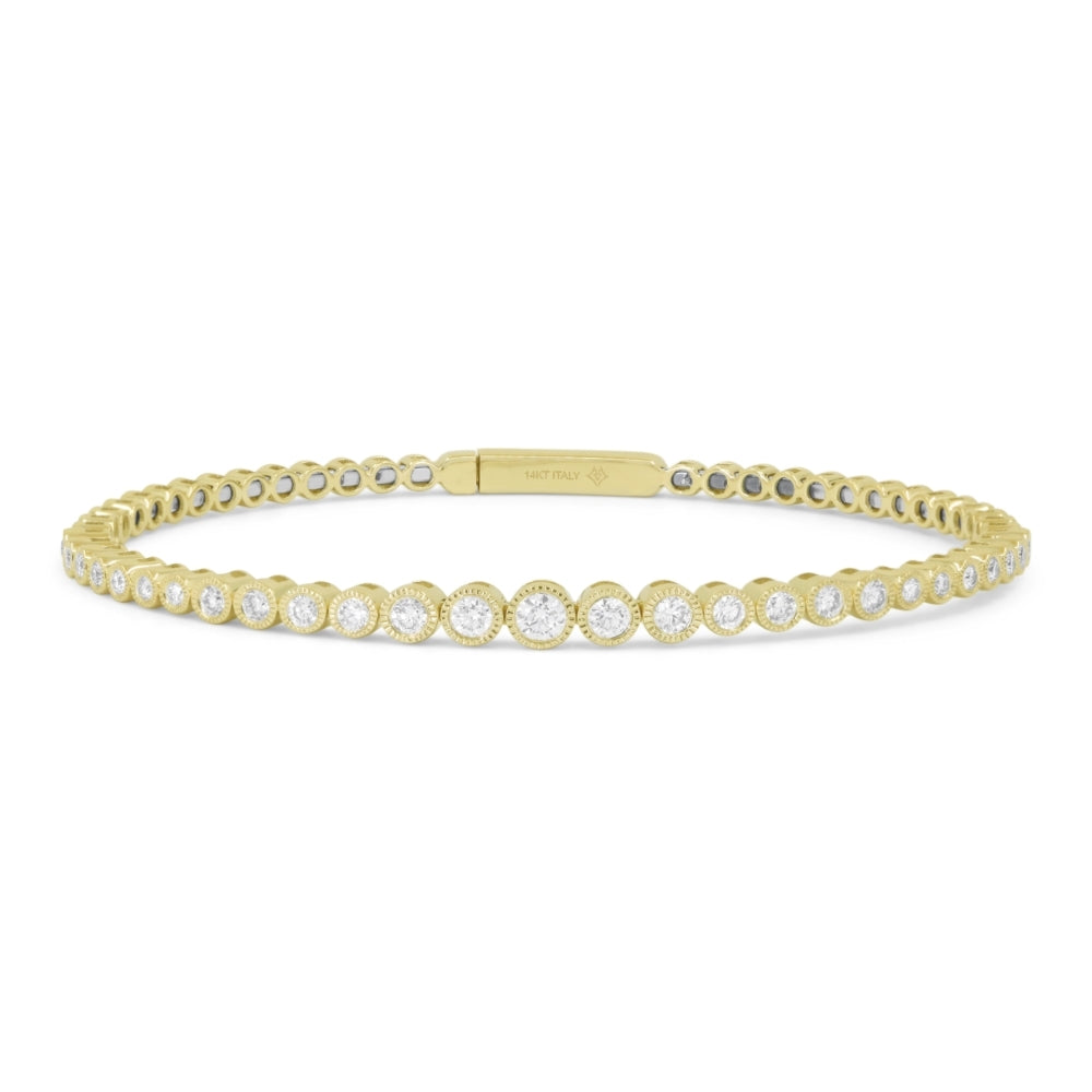 Madison L 14K Yellow Gold Bangle - style B1279Y