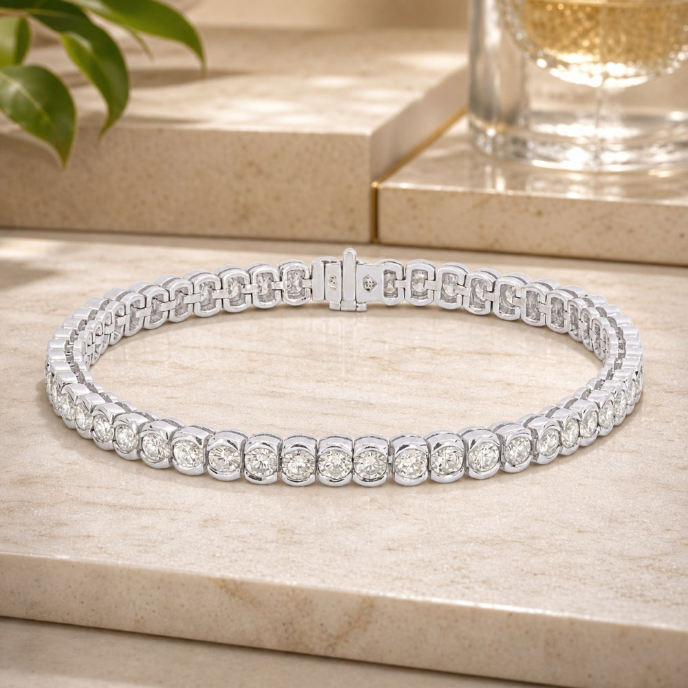 DB1915 - 18K White Gold Diamond Bracelet