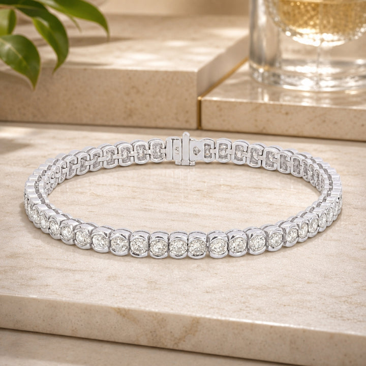 DB1915 - 18K White Gold Diamond Bracelet