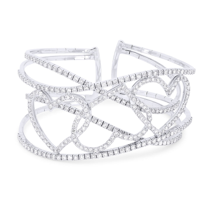 Madison L 18K White Gold Diamond Cocktail Bangle - style DB2208