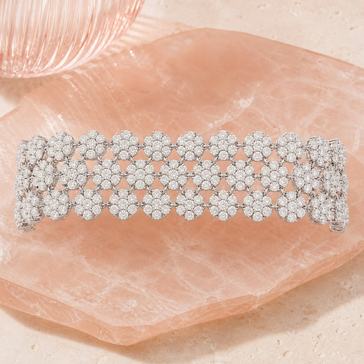 DB2458 - 18K White Gold Diamond Bracelet