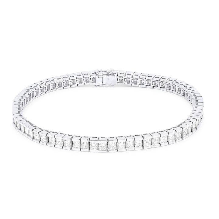 Madison L 18K White Gold Diamond Bracelet - style DB2473