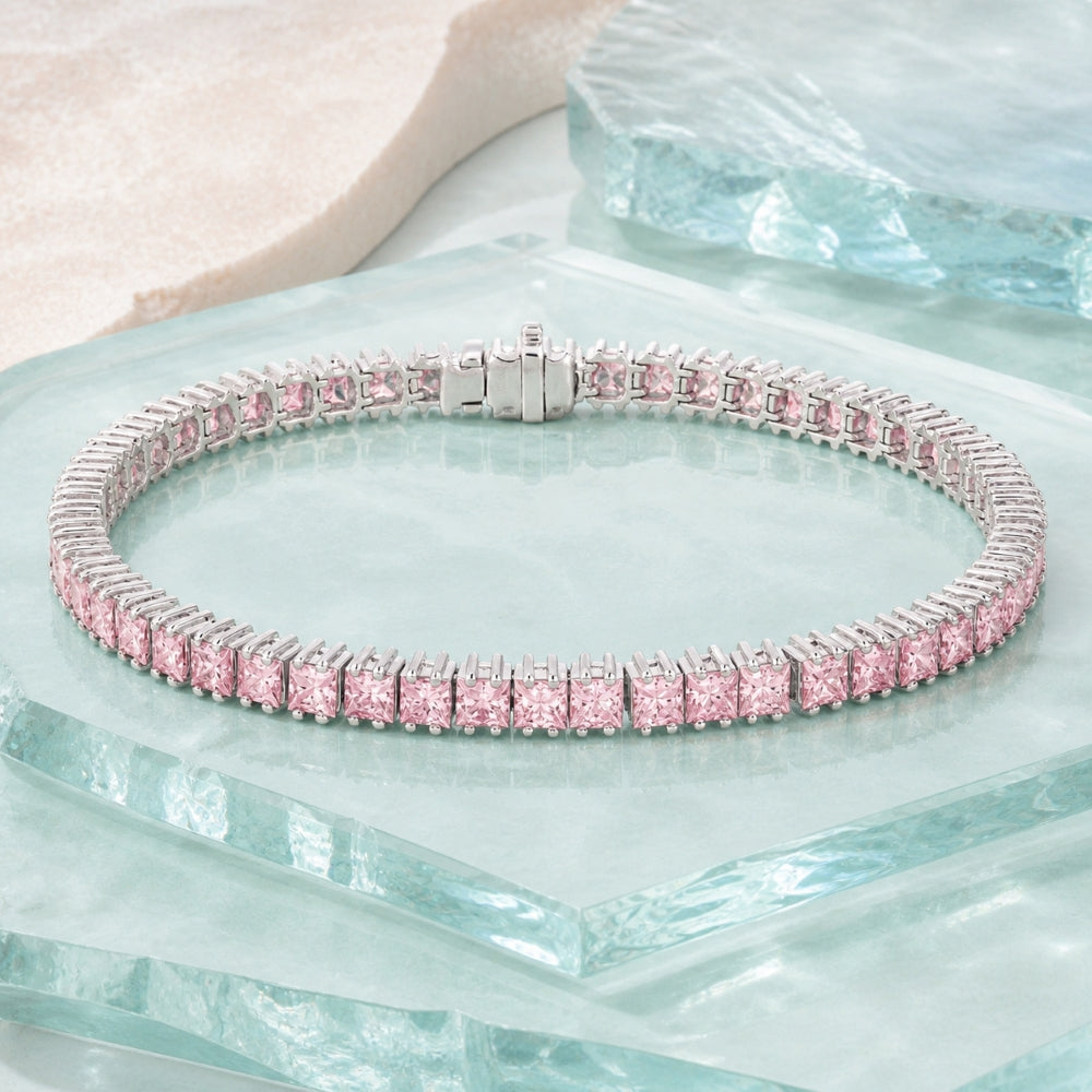DB2476 - 18K White Gold Diamond Bracelet