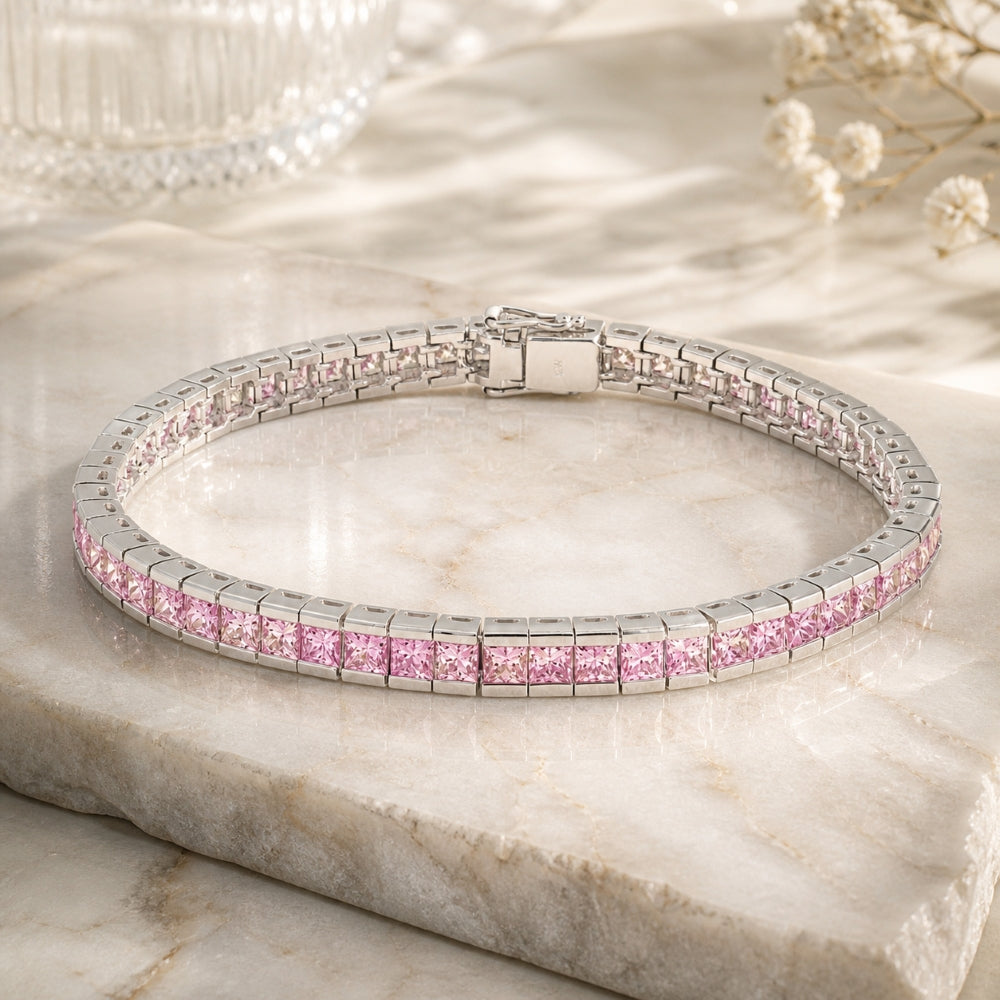 DB2559 - 18K White Gold Diamond Bracelet