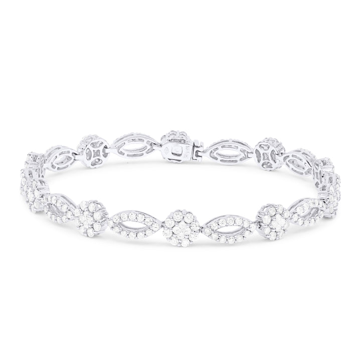 Madison L 18K White Gold Diamond Bracelet - style DB2637