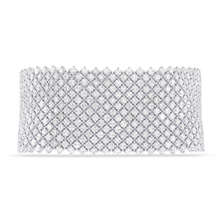 Madison L 18K White Gold Diamond Bracelet - style DB2887