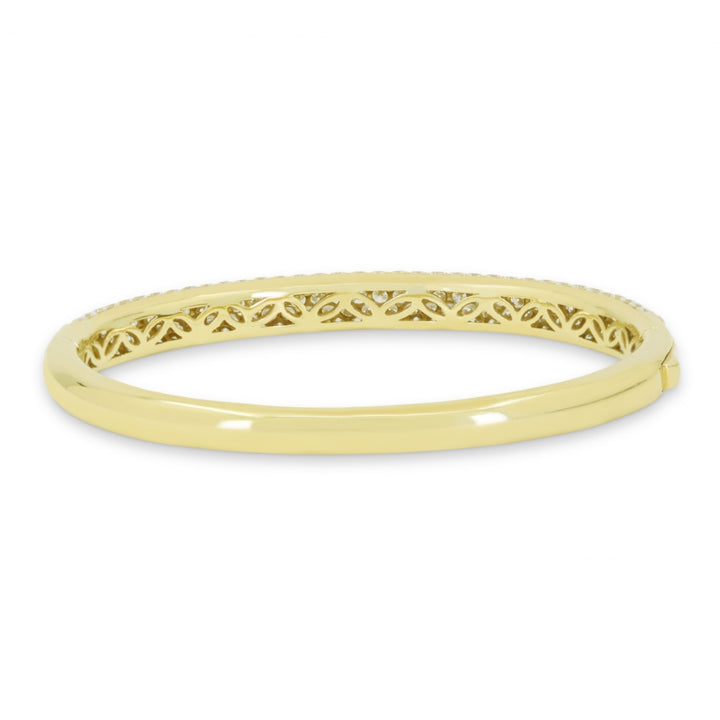 DB3087 - 18K Yellow Gold Diamond Bangle