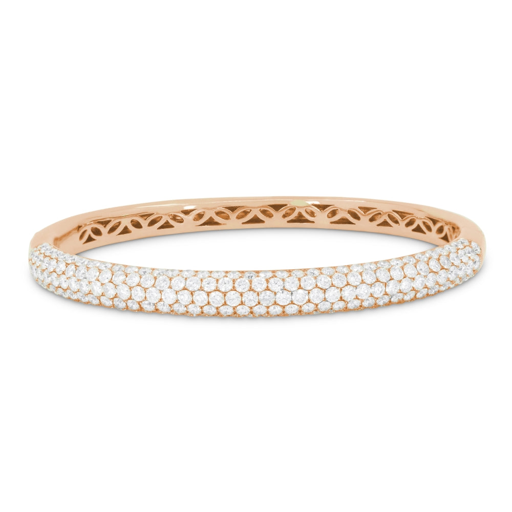 DB3088 - 18K Rose Gold Diamond Bangle