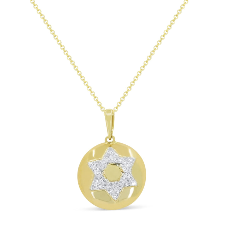 Madison L 14K Yellow Gold Diamond Pendant - style DP5436