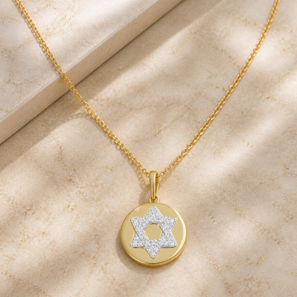 DP5436 - 14K Yellow Gold Diamond Pendant