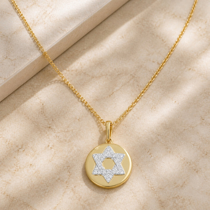 DP5436 - 14K Yellow Gold Diamond Pendant